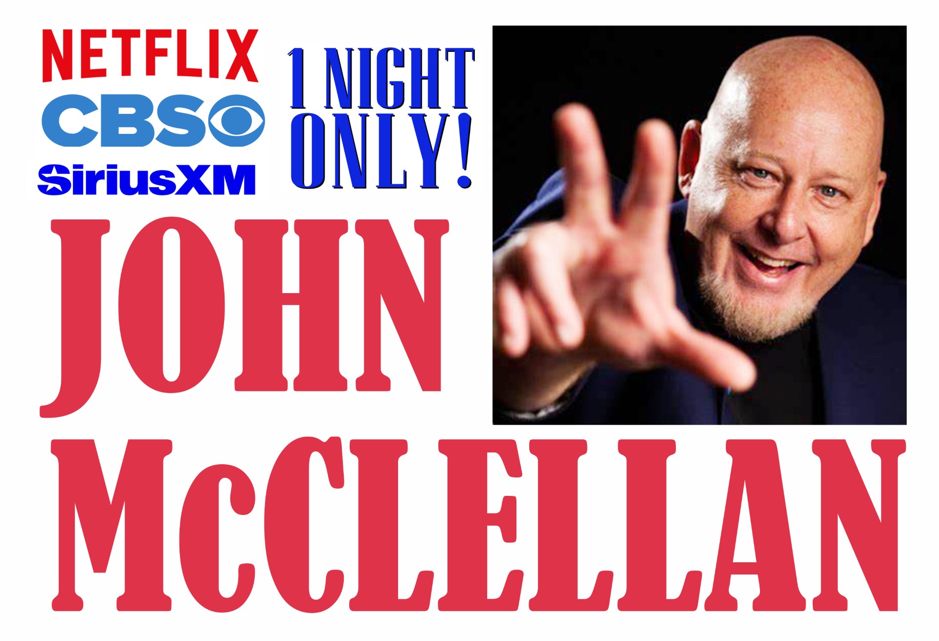 Comedian John McClellan